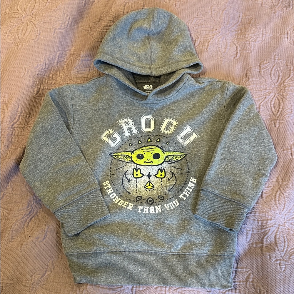 Jumping Beans Size 5 Gray Star Wars Grogu Hoodie